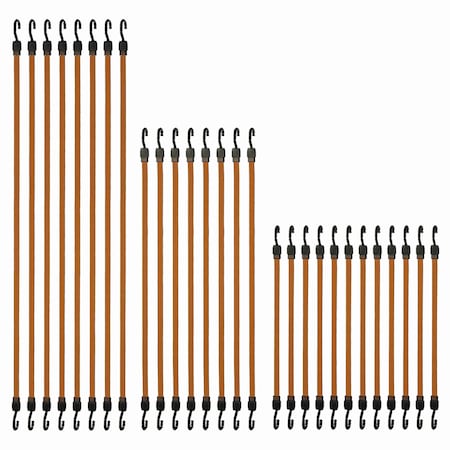 Black & Decker B+D 28 Pc Premium 24, 36, 48 Flat Bungee Kit BDX1015